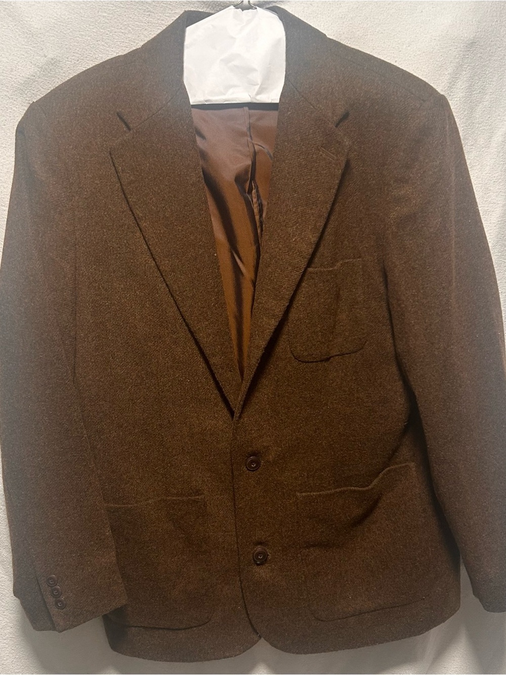 GAP Men's Dark Brown Wool-Blend Sport Coat